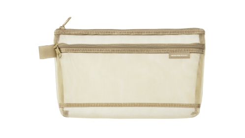 70th Limited Edition  Mesh Pen Pouch Pale Beige