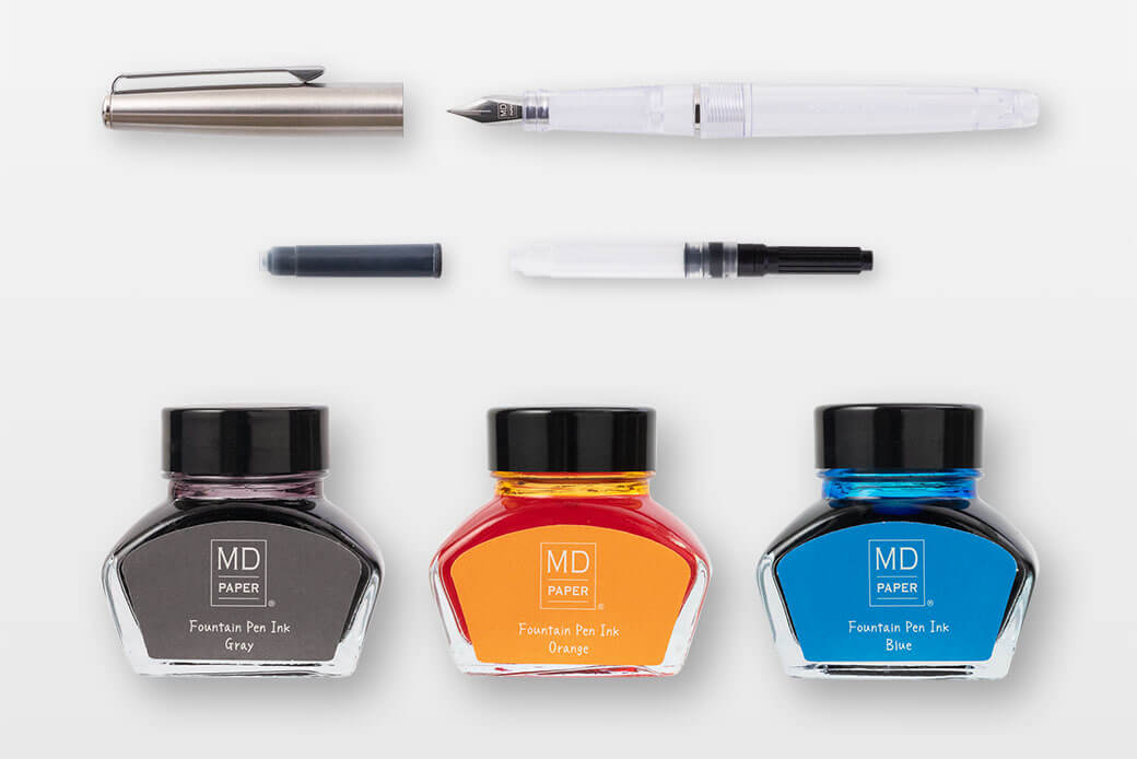 MIDORI 70th Limited Edition MD Fountain with Bottled Ink image