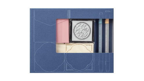 MIDORI 70th Limited Edition Paintable Stamp Kit Birthday Circle