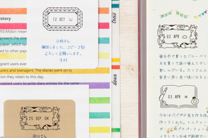 Midori Pre-inked Paintable Stamp - Calendar – Pinky Elephant