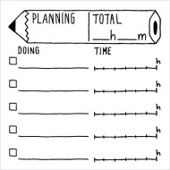 Paintable Stamp Pre-Inked Planning