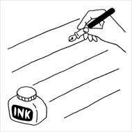 Paintable Stamp Pre-Inked Stationery