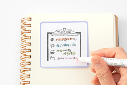 Midori Paintable Half-Size Block Stamp To-Do List