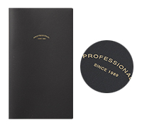 Professional Diary Slim Monthly Blocks Black