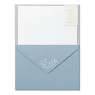Letter Set Foil-stamped Envelopes Gypsophila / Baby’s Breath