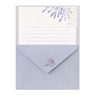 Letter Set Foil-stamped Envelopes Lavender