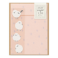 Letter Set with Stickers Long-tailed Tit A