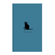 Book Style Diary Cat Navy
