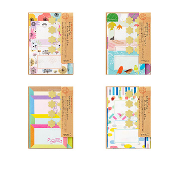 ミドリ　がさがさ入ったカードレターセット