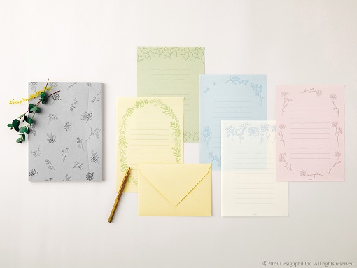新製品情報】オリジナルカラーの越前和紙を使用した『花色和紙のレター