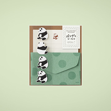 動物シール付 ミニレターセット
