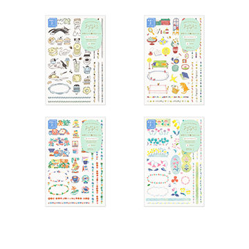 ゆるログ　水性ペンで書けるシール